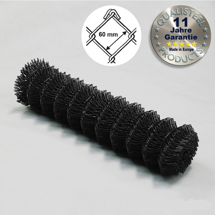 Maschendraht 15m schwarz Maschung 60x60mm, 2,8mm Drahtstärke