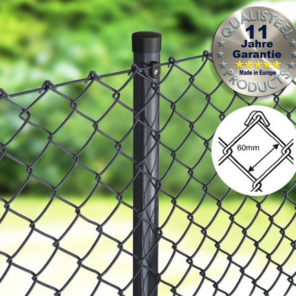 Maschendraht Rolle 25m anthrazit 60X60X2,8mm